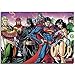 Puzzle Set 1000 Piezas Batman y Superman Brain Challenge Puzzle Divertido Juego Familiar 26x38
