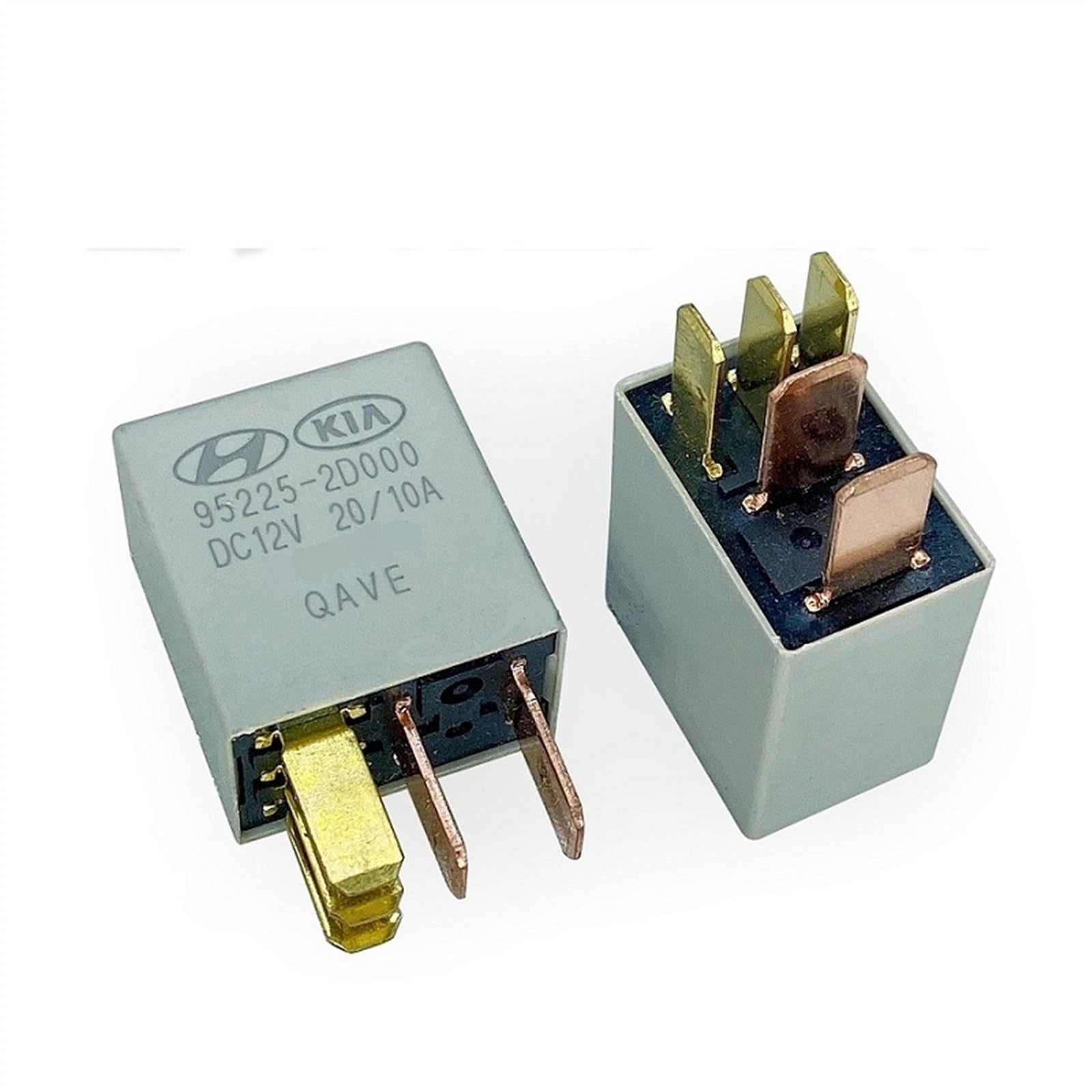 10 Uds relé 95224-2D000 95225-2D000 95220-2S000 DC12V 20A/35A 4/5PIN ventilador de aire acondicionado automático bomba de aceite ligera(95220-2S000)