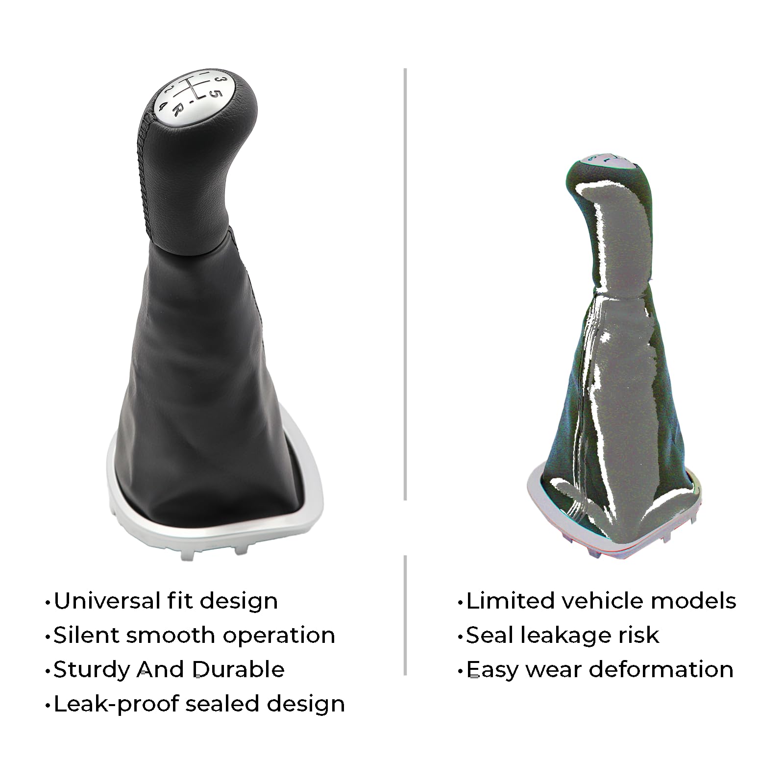 Pomello del cambio a 5 marce per Renault Clio III, Kangoo II, Twingo II, Espace IV con soffietto del cambio per 8200379961 8200393246 Clio III pomello del leva