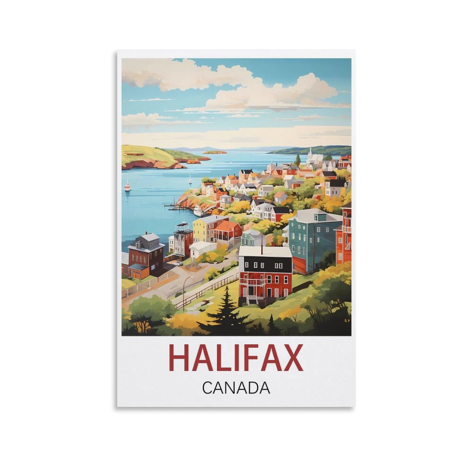 EZMLFA 5D Diamond Painting Kits for Adults,Halifax Canadas Diamond Art Kits for Beginners,Full Drill Diamonds Gem Art for Home Wall Decor Gift 40x40cm