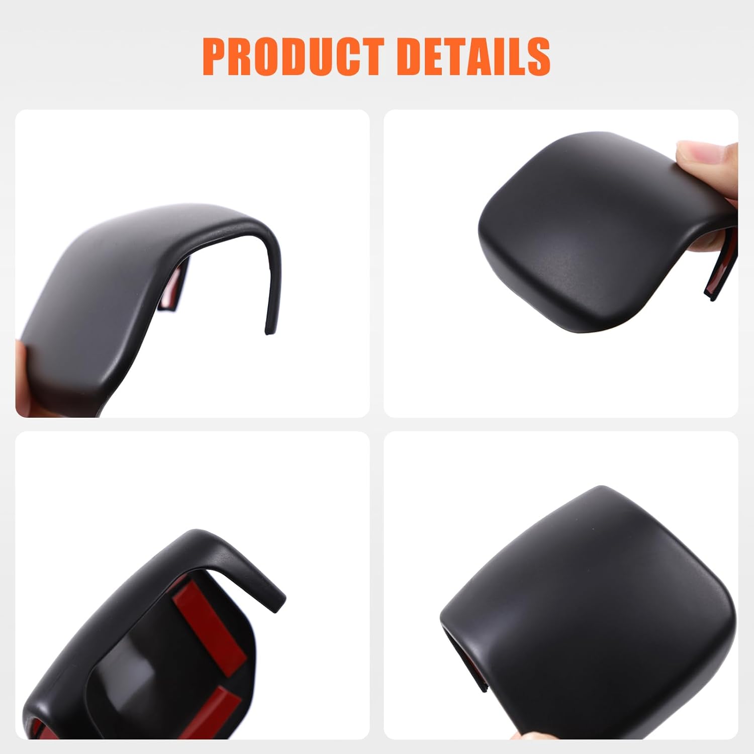 HAPPYHORSE Car Gear Shift Knob Head Cover Trim Compatible with Land Rover Range Rover Sport/Vogue，VELAR/Discovery 5 Gear Shift Knob Head Protective Cover Decoration (Matt Black)