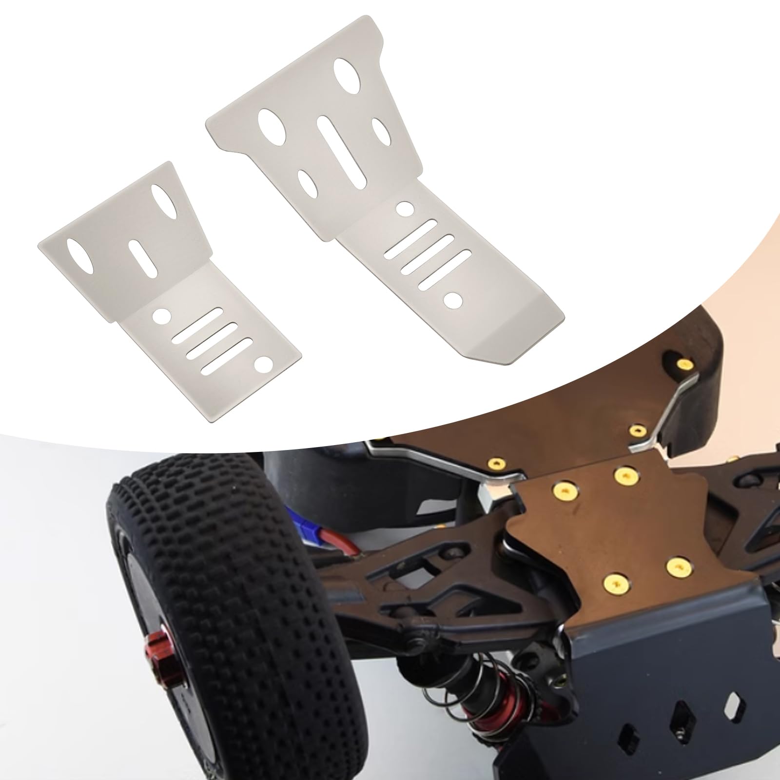 ECSiNG 1Set RC Car Chassis Armor Guard Plate Upgrade Parts - Image 3