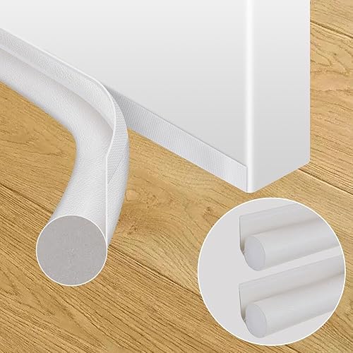 KAKULO Paquete de 2 topes de corrientes de aire para puerta, 37 pulgadas ajustables debajo de la puerta para reducir el aire frío, bloqueador de
