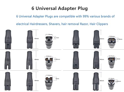 Miniatura 3 de Cargador de repuesto universal para afeitadoras eléctricas de 3,7 V a 5 V, USB para varias marcas de afeitadoras eléctricas, peluqueros eléctricos,