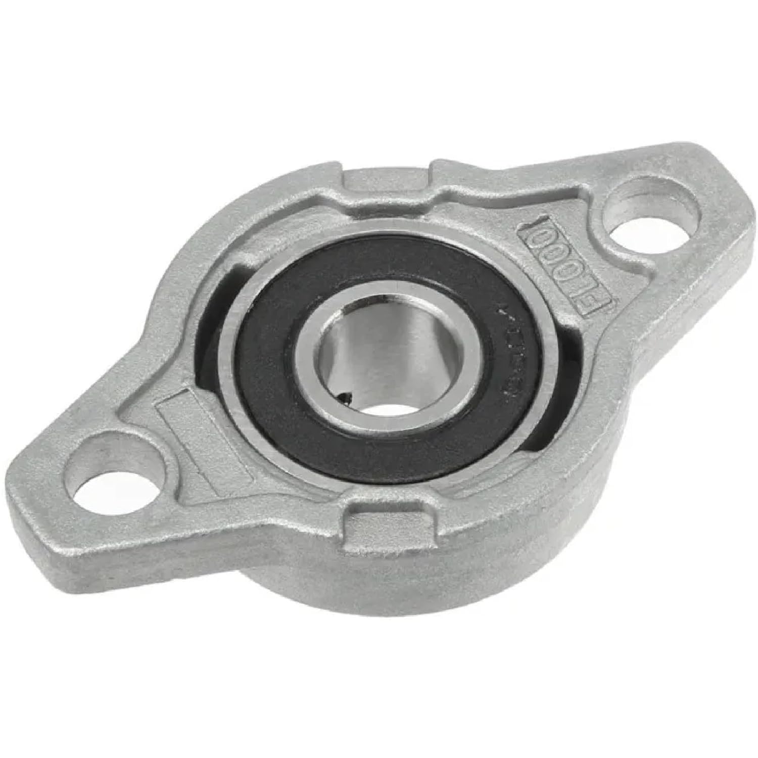 Zinc Alloy Pillow Block Bearing, Rhombic Design, Linear Shaft Insert, Silver, Industrial Mounting Hardware (10Pcs KFL004 20MM)