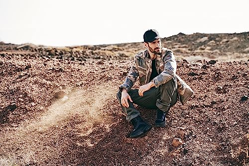 Image of Men's Stylish Weatherproof Active Everyday Outdoor Field Jacket with Stand-up Collar & Concealed Hood