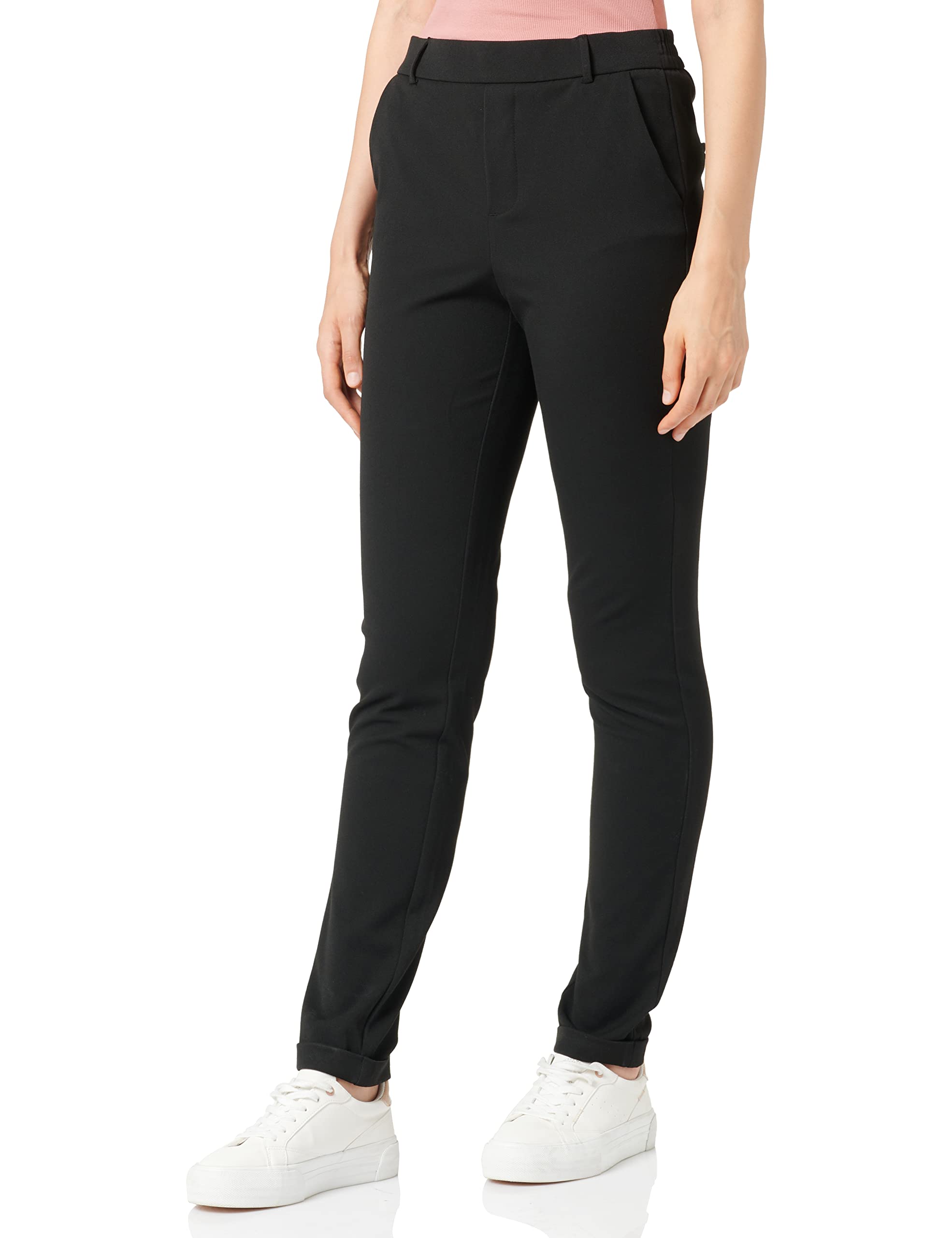 Vero Moda Women's Vmmaya Mr Loose Solid Pant Noos Pants , Black (Black Black),S / 34L