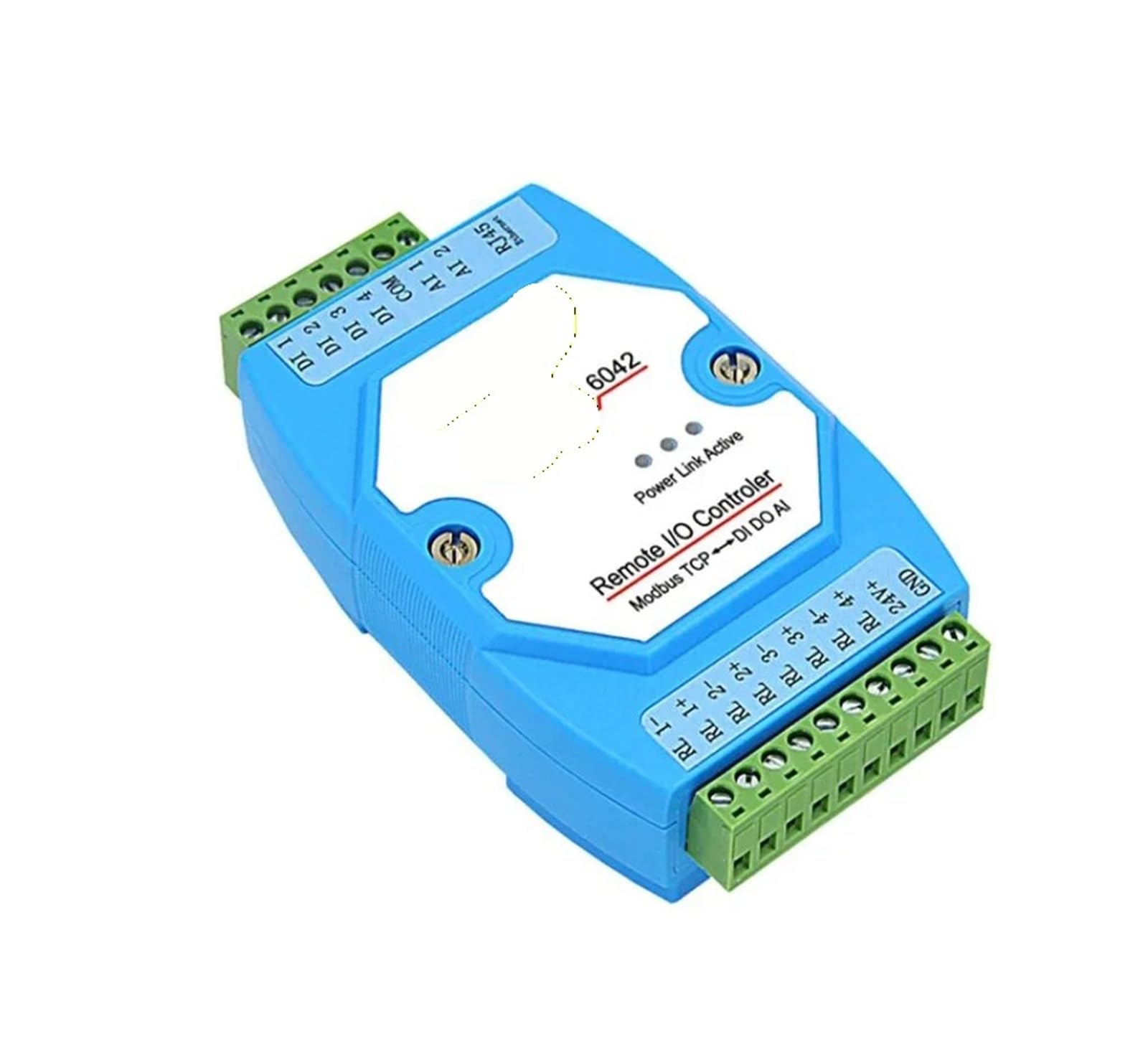 Conmutador de red ZLAN6042 controlador de puerto Ethernet Modbus a 4DI 4DO 2AI compatible con puerto virtual