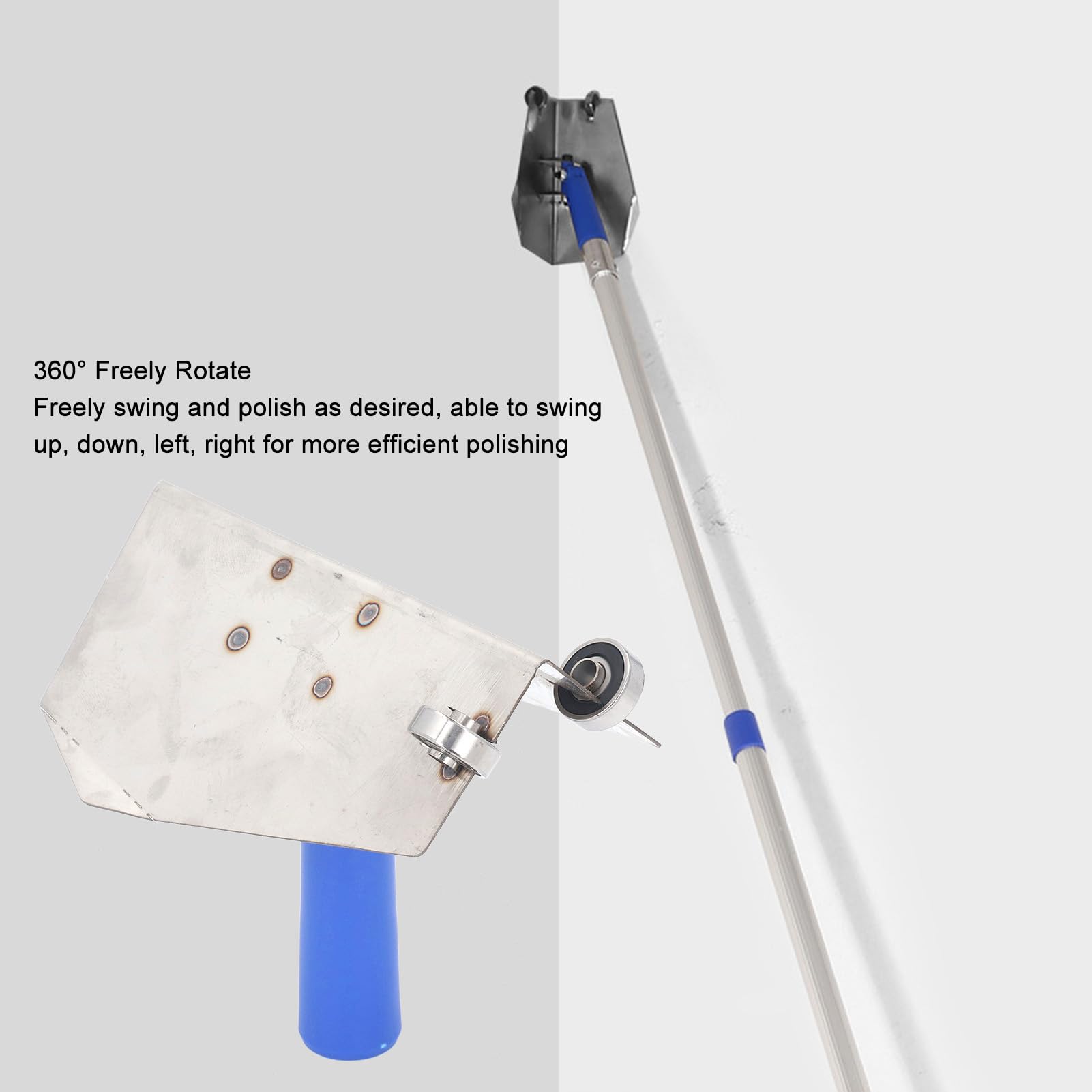 Paleta de Esquina de Acero Inoxidable, Hecha a Mano con Rotación de 360° para Suavidad, Ideal para Renovaciones Interiores, Paleta de Esquina Interior Espátula de Esquina de