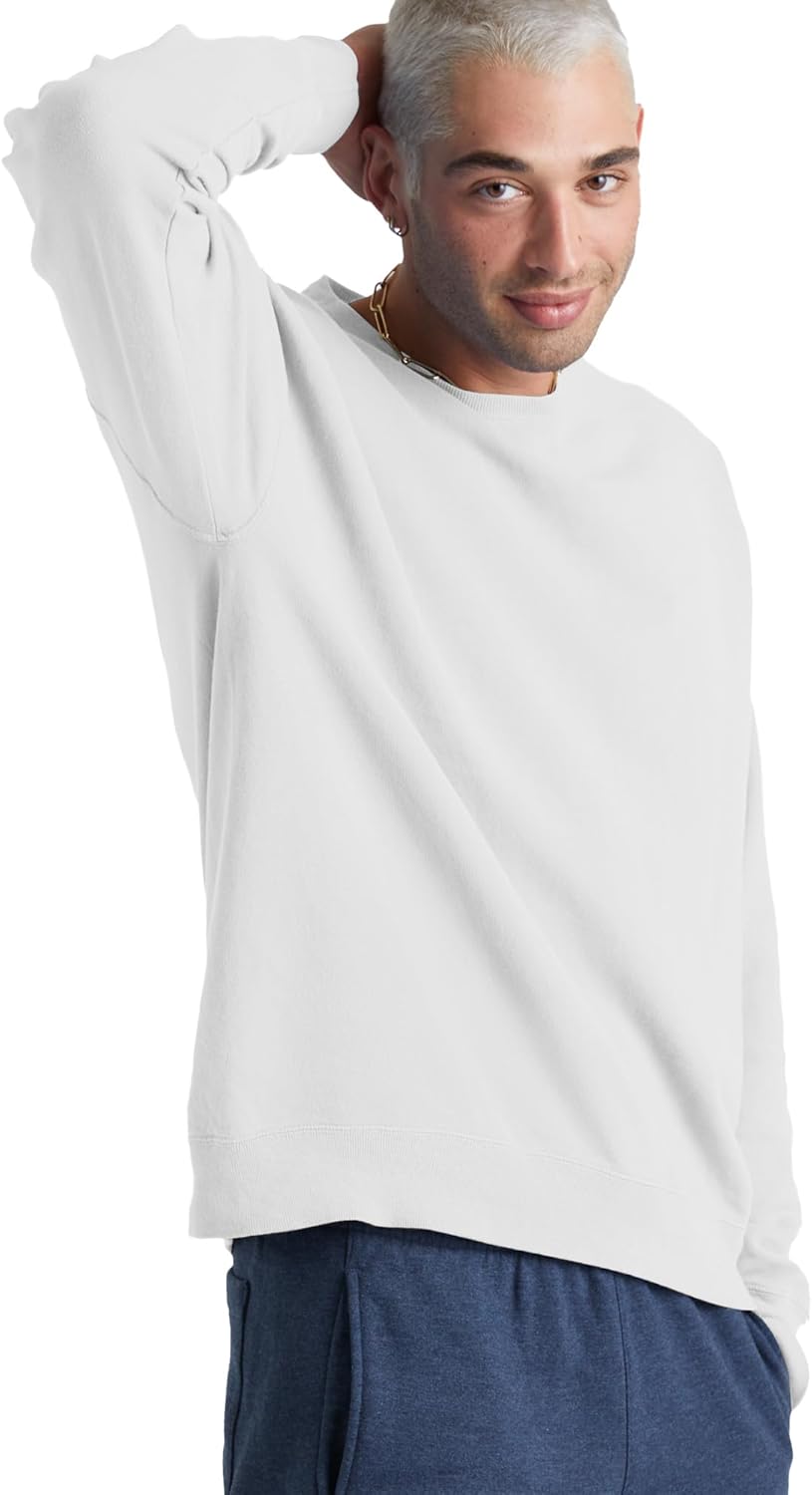 Hanes mens Oversized Sweatshirt for Women, Comfortwash Boyfriend Crewneck Sweatshirts, Garment-dyed Fleece (S–2xl) - Image 3