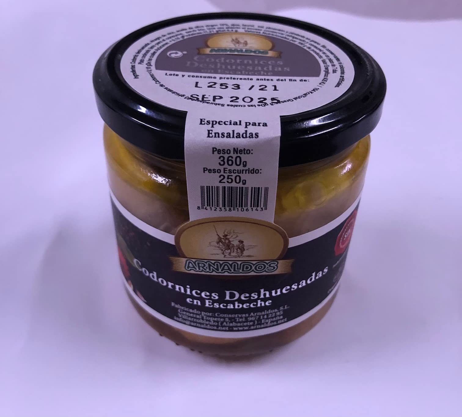 Codornices Deshuesadas en Escabeche 360 g