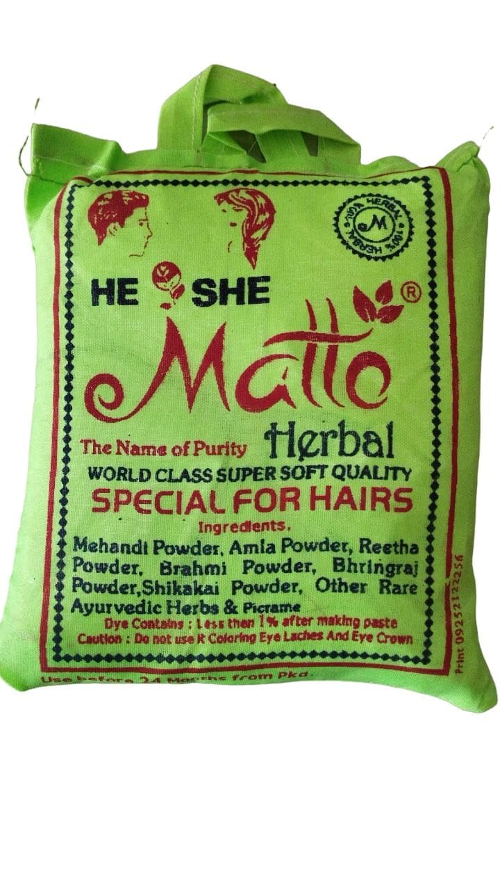Matto Premium Rajasthani Henna Powder | Mehandi Powder 100% Organic Henna Powder for Hair Colour and Hand (Triple Refind Henna Powder) (Green, 1 kg)-picture-18