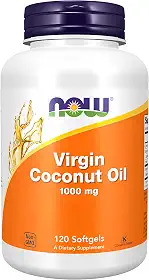 NOW Foods Óleo de Coco Virgem 1000mg 120 Soft Importado