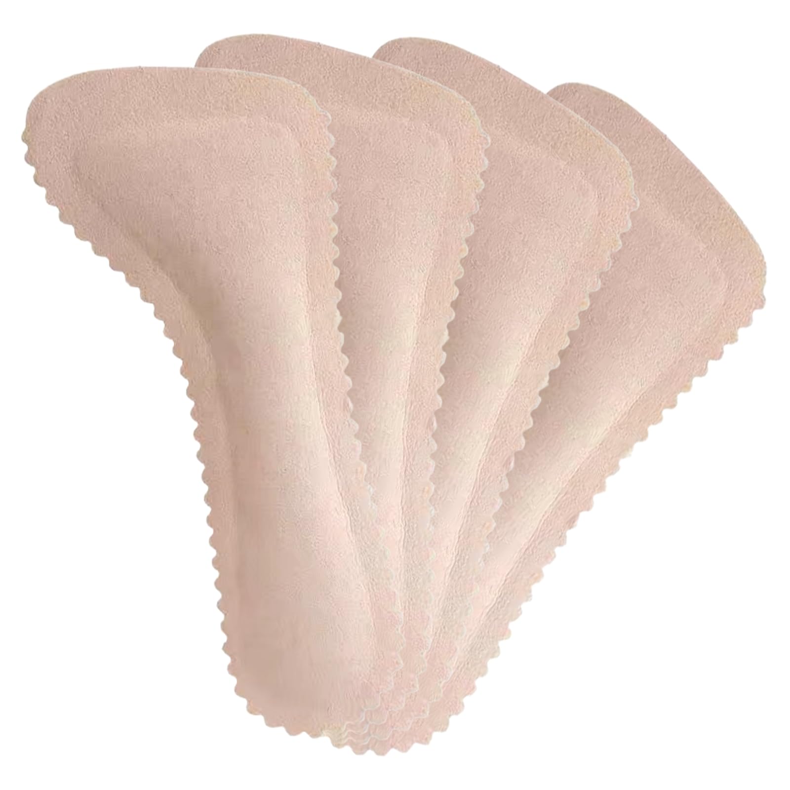 Maxtonser 2Pairs Soft Latex Half Length Shoe Insoles Breathable Adhesive High Heel Inserts Pad Cushioned Foot For Women