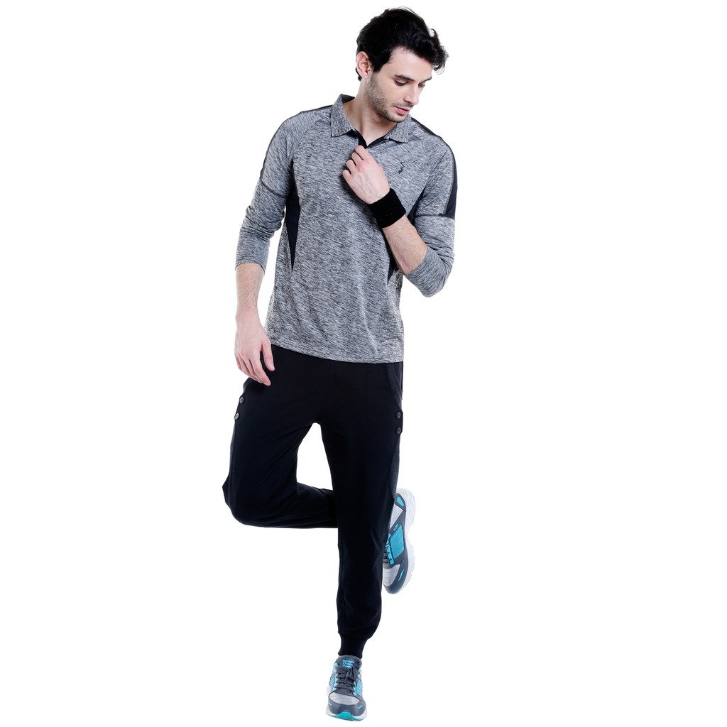 Campus Sutra Maglietta da uomo Dri-Fit Activewear vestibilità normale per abbigliamento casual, maglietta testurizzata con vestibilità comoda e alte prestazioni per l'uso quotidiano