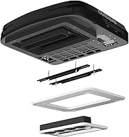 Vista 7 de 12V RV Rooftop Air Conditioner with Heater, 10,000 BTU Low Profile DC Air Conditioner – Quiet Battery Powered A/C for Camper, Van, Truck, Trailer