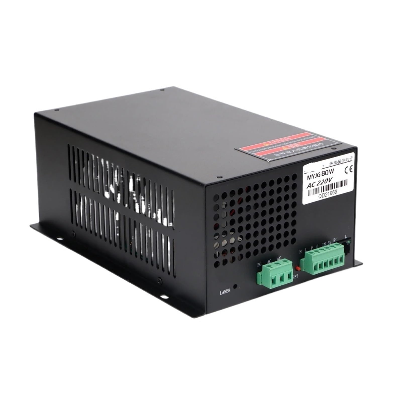Alimentation 80 W MYJG80W à réponse rapide pour tube laser CO2 110V