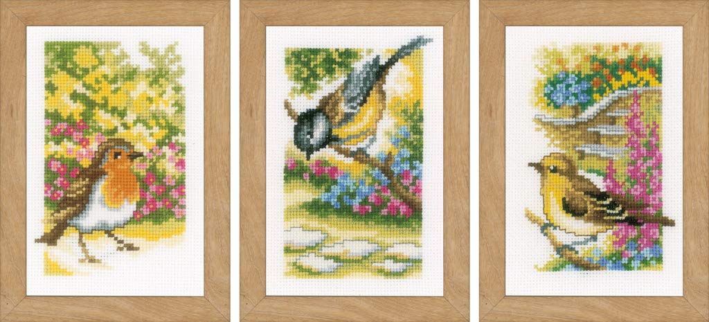 Vervaco Miniatures: Garden Birds (Set of 3), Assorted, Set of 3