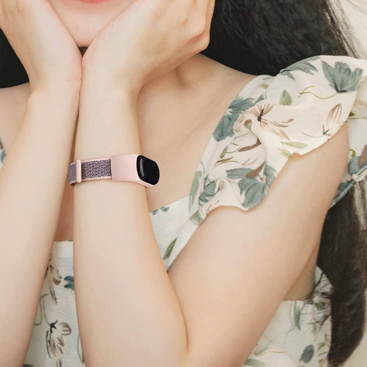 Correa de nailon para Xiaomi Mi Band 7/6/5/4/3, pulsera de repuesto de nailon ajustable, compatible con Xiaomi Mi Band 7/6/5/4/3 para mujeres y hombres — view 7