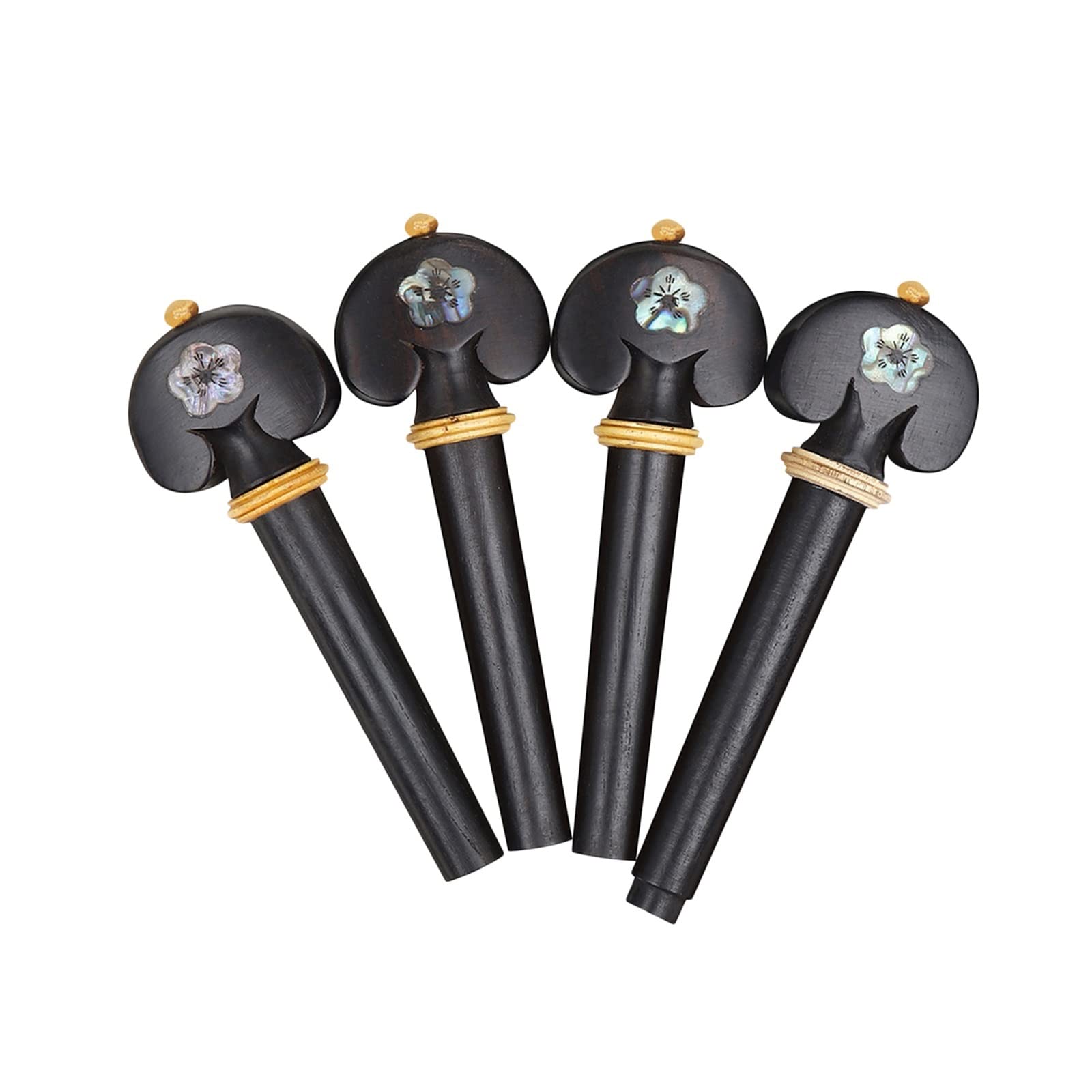 NYMFEA yaoqijie 4X ébano 3/4 4/4 Clavijas de afinación de violín Accesorios de Instrumentos de Cuerda de Madera Ukelele Clavijas de afinación de Guitarra acústica clásica Lasting