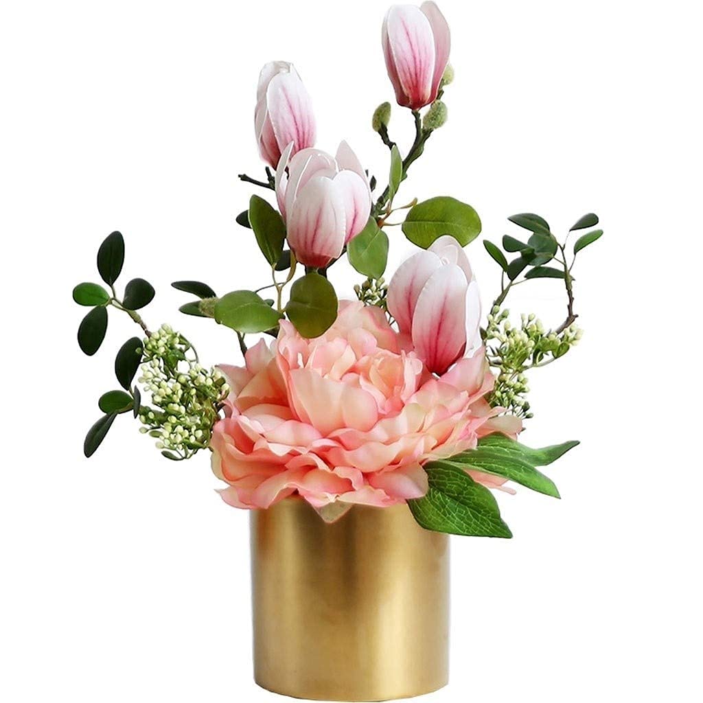 XDLEDMKIZ Realistic Artificial Flower Simulation Flower Magnolia Artificial Flowers Suit Floral Fake Flower DIY Artificial Silk Flower Bouquet Arrangement Flower Wedding