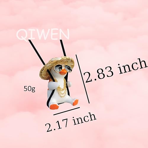 Miniatura 3 de Accesorios para colgar en el espejo retrovisor de un pato que se balancea, adorno para el auto, accesorios para colgar en el espejo retrovisor del