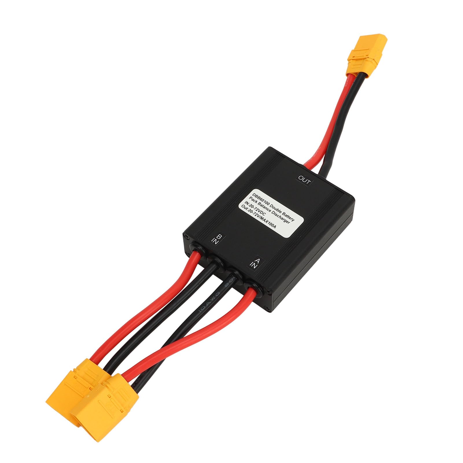 SUNGOOYUE Convertidor de Descarga de BateríA Doble Módulo Paralelo de BateríA Dual de 84 V Aleación de Aluminio Entrada de 40 V A 100 Salida de 40 A 120 120 A para Controladores de Bicicletas (100A)