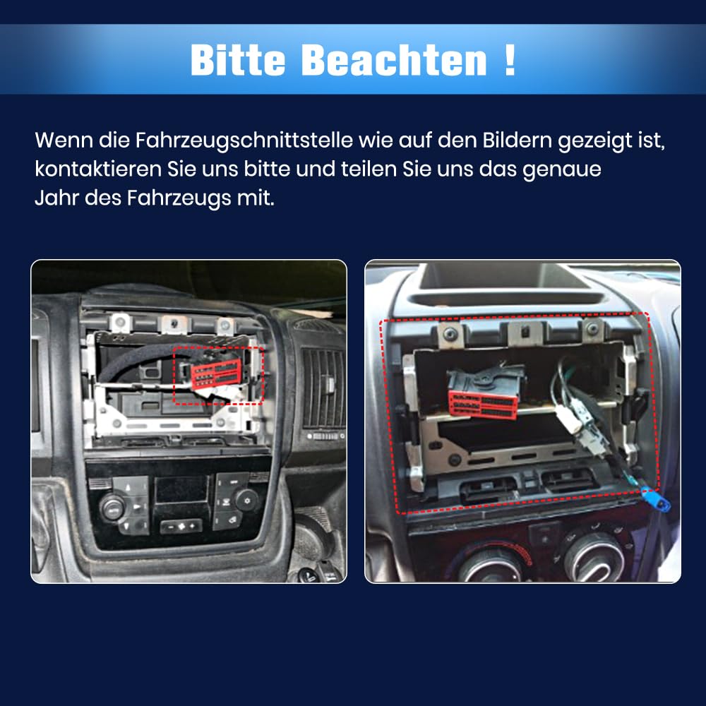 Junsun Android Autoradio für FIAT Ducato, Peugeot Boxer, Citroen Jumper (2006-2013), 6GB+128GB, 10.1 Zoll unterstützt 4G-SIM-Karte, CarPlay, Android Auto, FM Radio, Bluetooth, WLAN, Navigtion, SWC