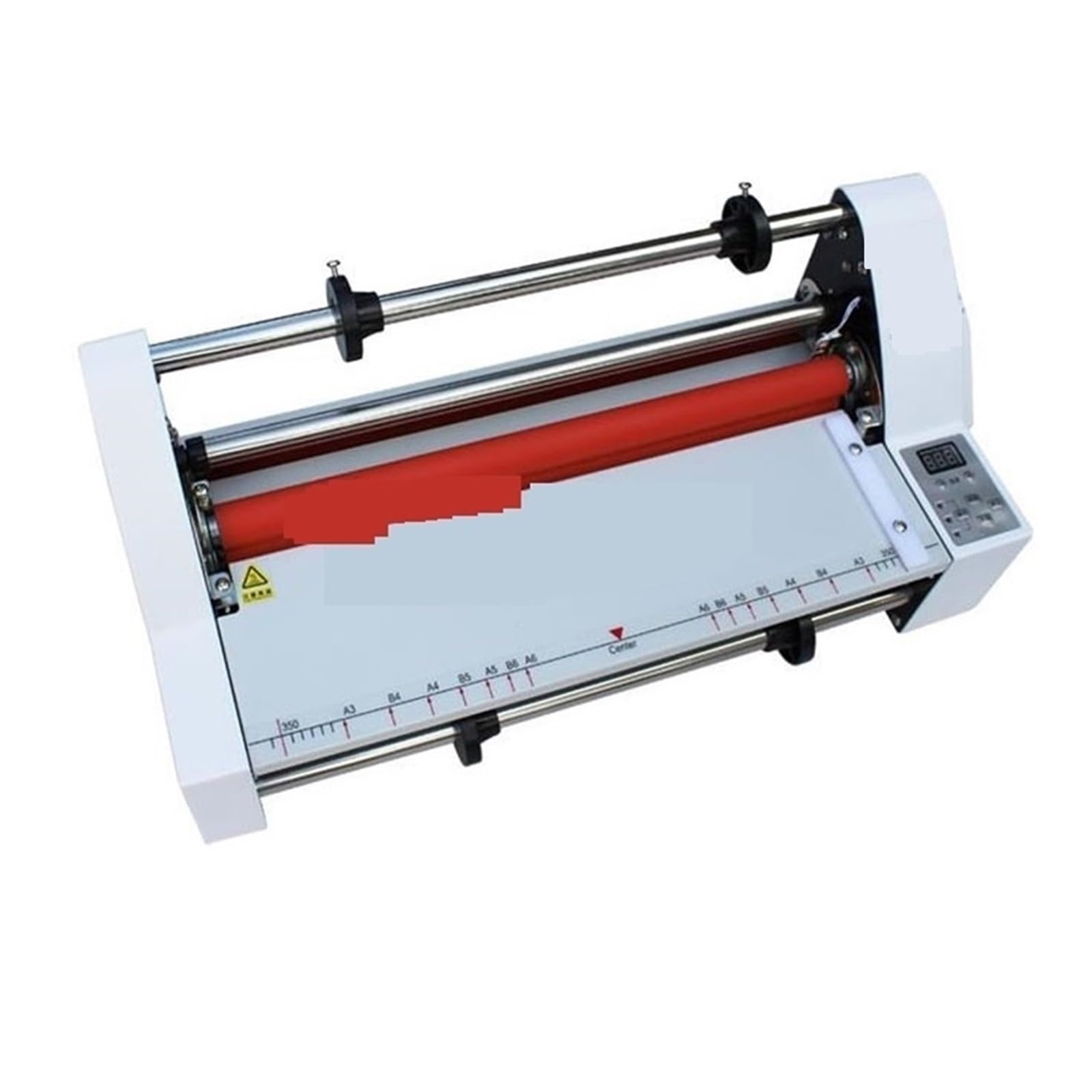 Plastificatrice, V350 Laminatore a Caldo e a Freddo Macchina for laminazione a Caldo a Quattro rulli Controllo elettronico della Temperatura velocità Regolabile