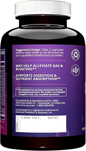 Miniatura 3 de MRM Nutrition Digest-All   Enzimas digestivas  Mejor digestión y absorción  Lactasa  amilasa  lipasa  Puede ayudar con hinchazón y gas 100