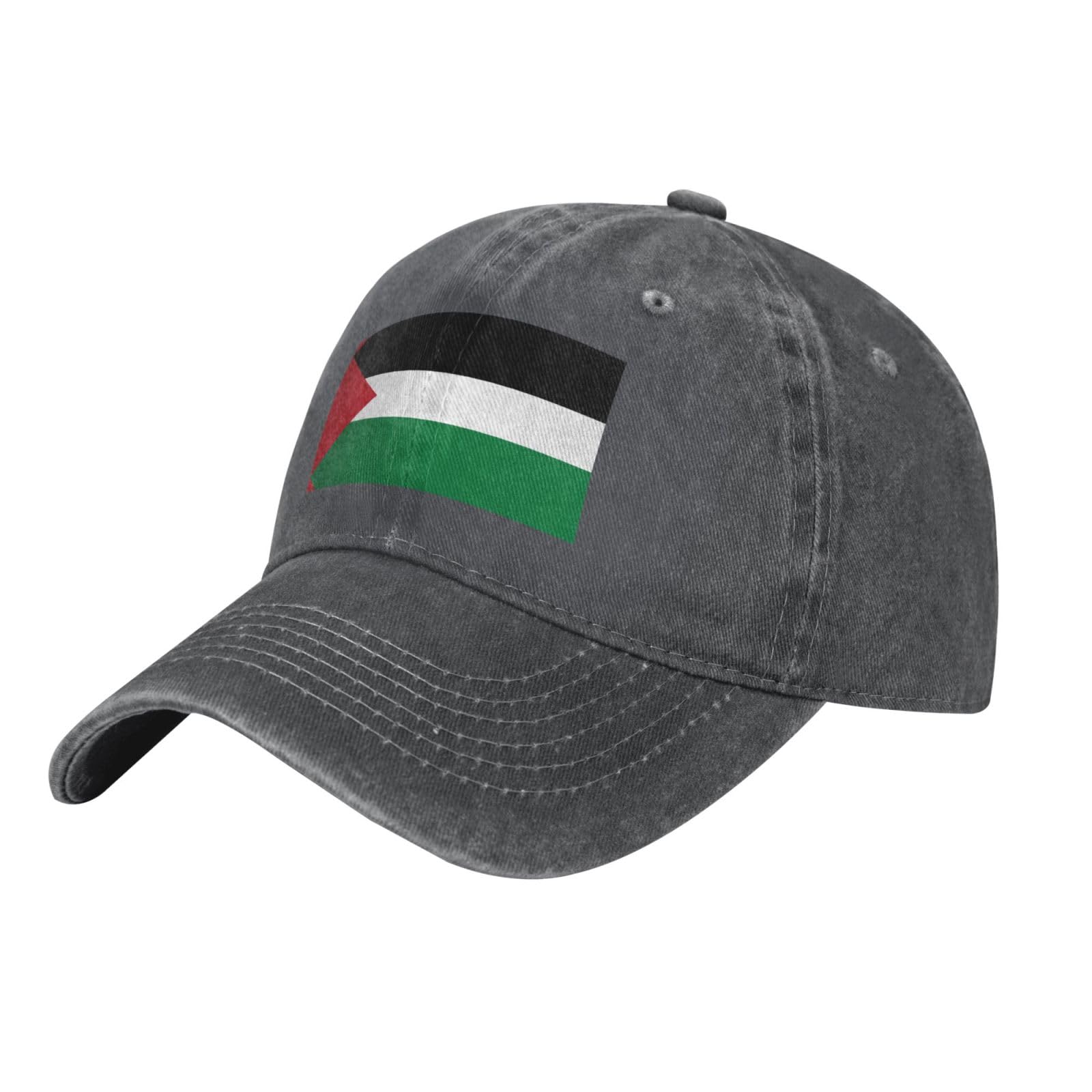 Flag of The State of Palestine Printed Baseball Cap, Breathable and Comfortable Sports Cap, Outdoor Golf Sun hat Deep Heather
