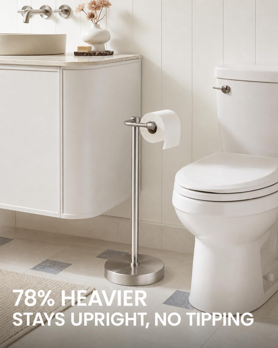 Heavy-Duty Stainless Steel Toilet Paper Holder -2