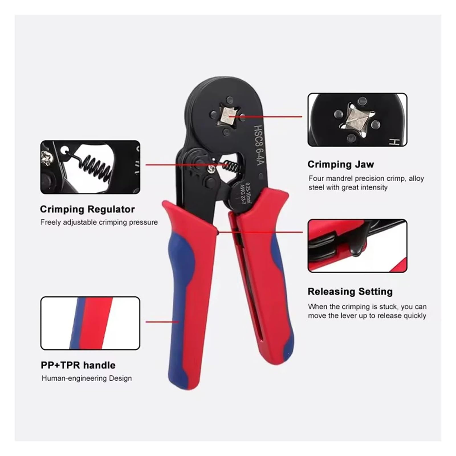 1200PCS/sets/Wire Ferrules Uninsulated Crimp Pin Terminal Kit for Electrical Projects AWG 24-7 8 Sizes Ferrule Crimping Kit (1200pcs and Pliers)