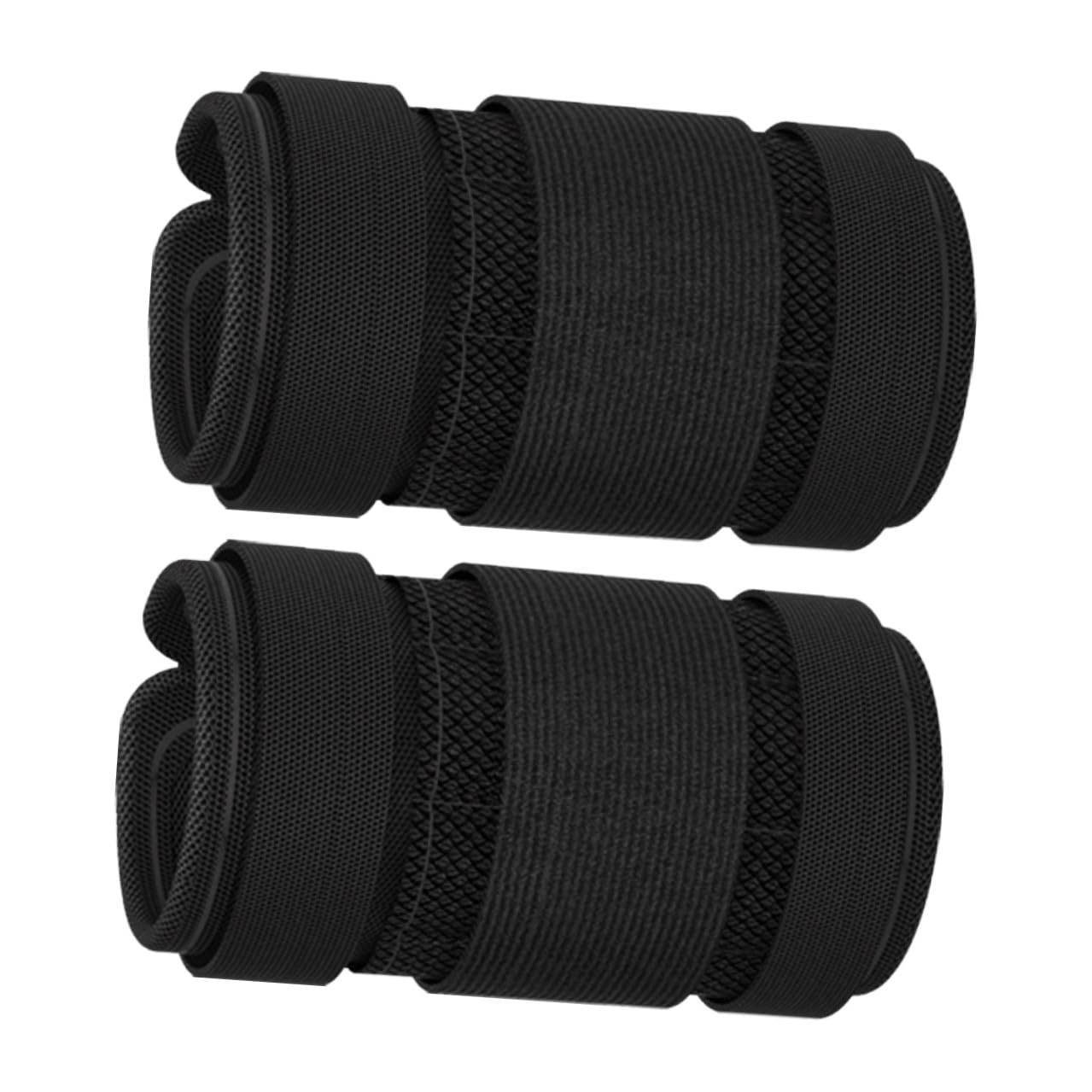 Abaodam Pesas para Tobillos y Muñecas, Tela y Placa de Acero, Negras, Cómodas para Correr y Terapia Física, Resistencia Duradera