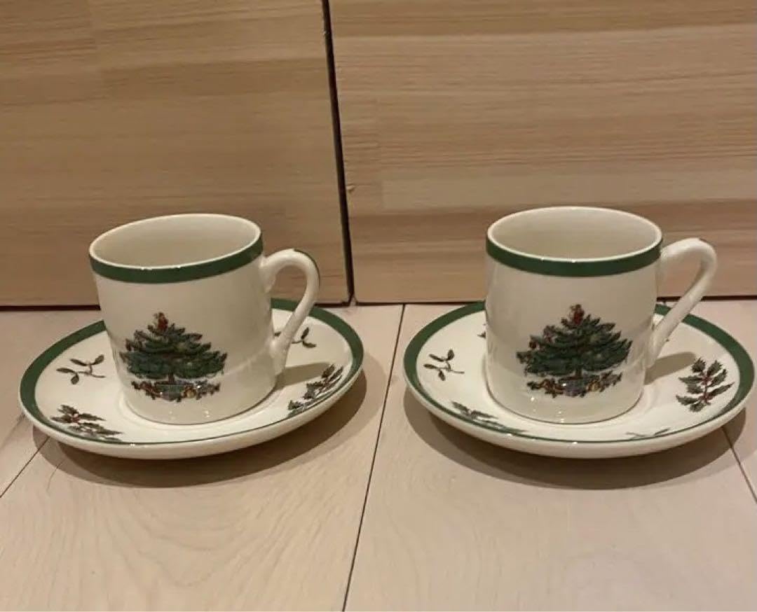 Amazon.co.jp: スポード spode クリスマスツリー カップソーサー 