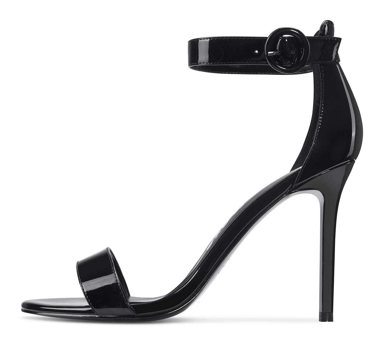 Castamere Zapatos de Tacón Mujer Punta Abierta Sandalias Tira de Tobillo Tacón de Aguja 10CM