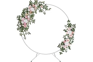 7.4FT Round Indoor Wedding Arch with Stable Base