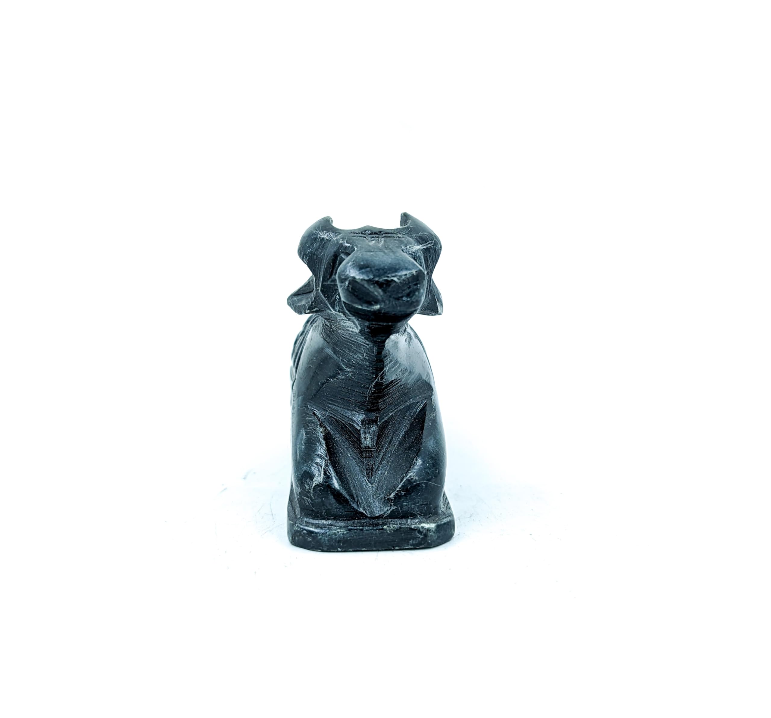 Achleshwar Original Hand Crafted Black Marble Nandi for Pooja|Mandir|Decor|Office|Gifting| 2.5 inch-picture-30