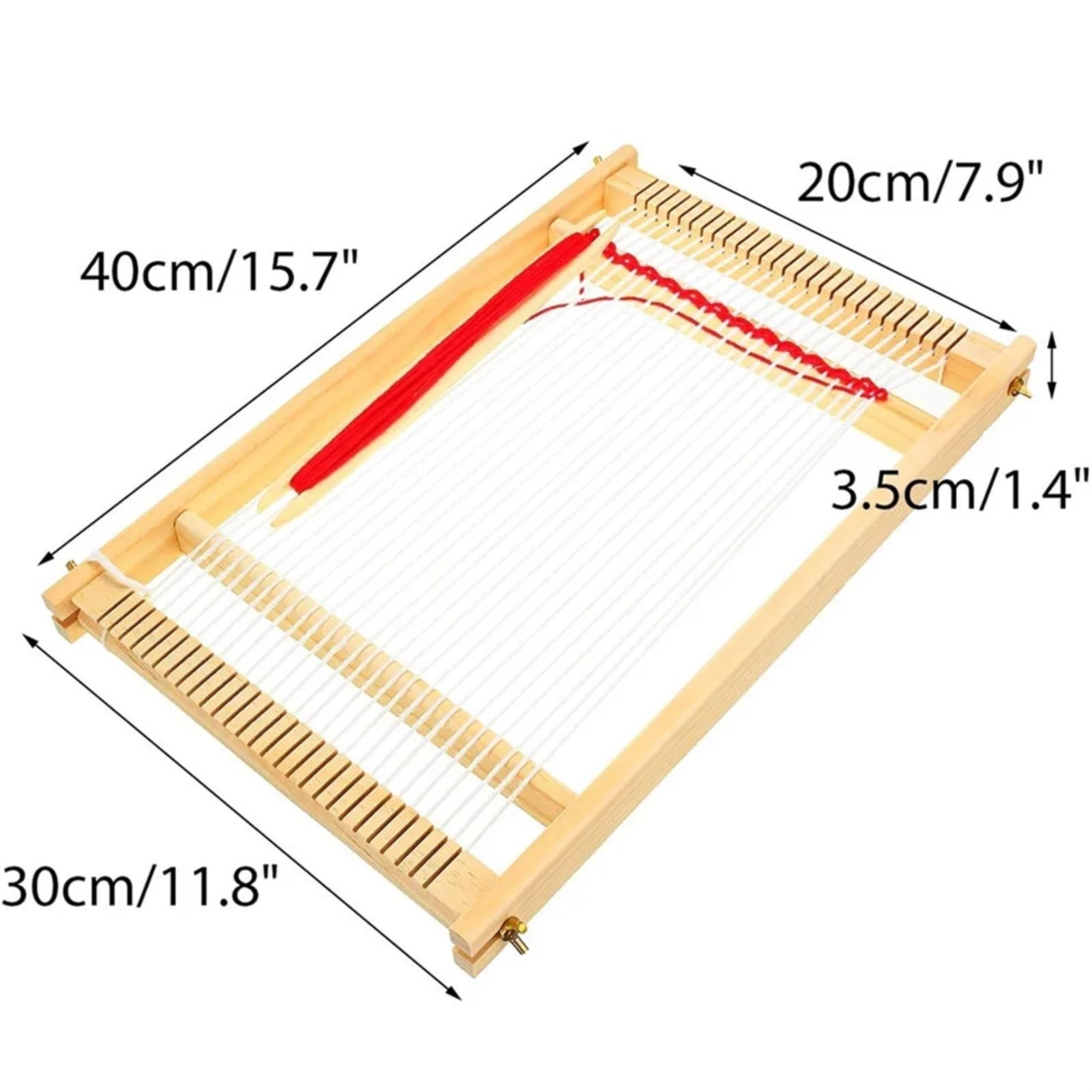 Webrahmen Aus Holz Holz Gobelin Webstuhl Kit Webstühle Handgestrickte Maschine DIY Woven Set Nähmaschine Home Winken Zubehör Handgemachte Haken