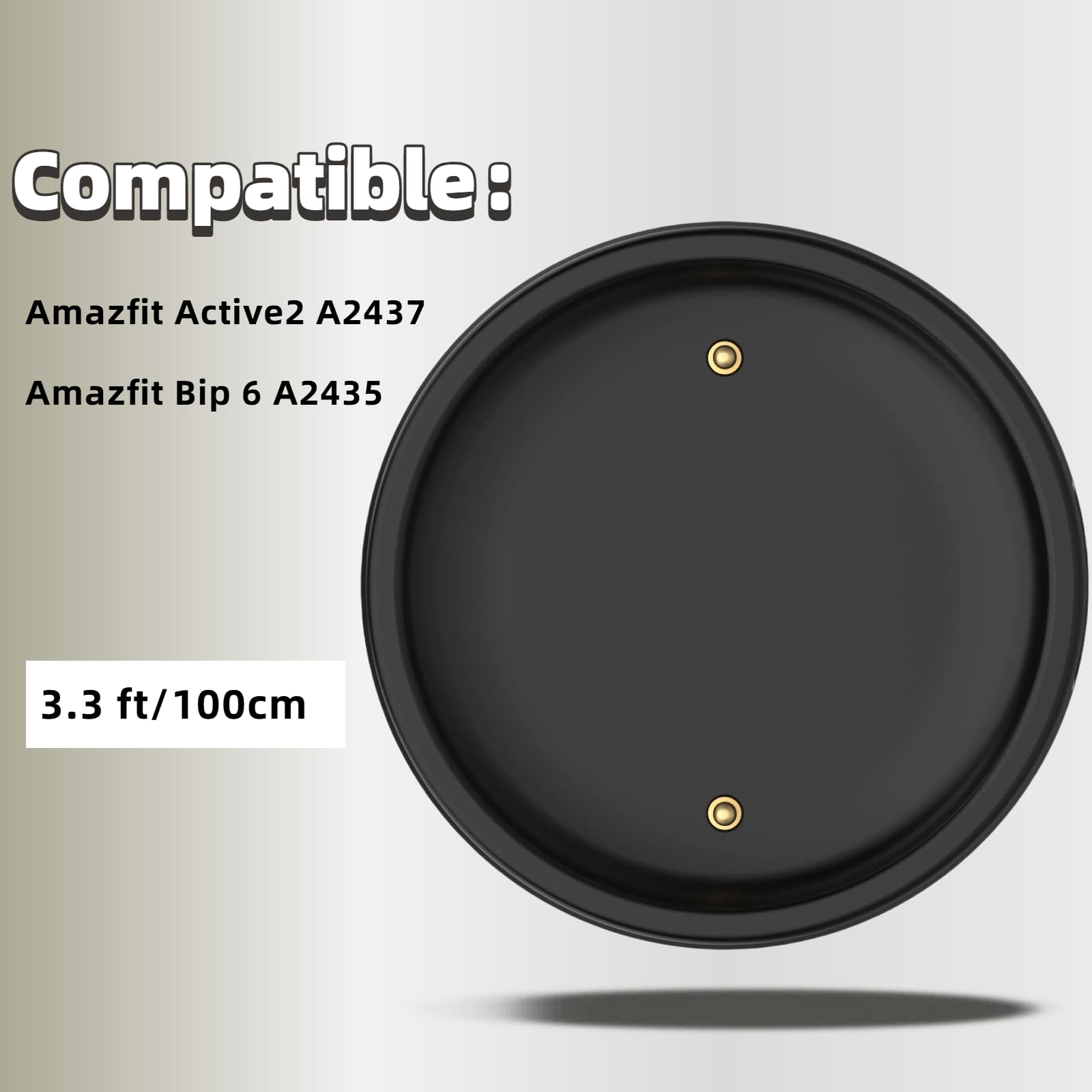 Base Di Ricarica Di Ricambio Per Amazfit Active2 A2437 – Docking Station In ABS, Compatta 60x36x36 Mm, Con Cavo USB Incluso, Ricarica Stabile E Sicura - 2