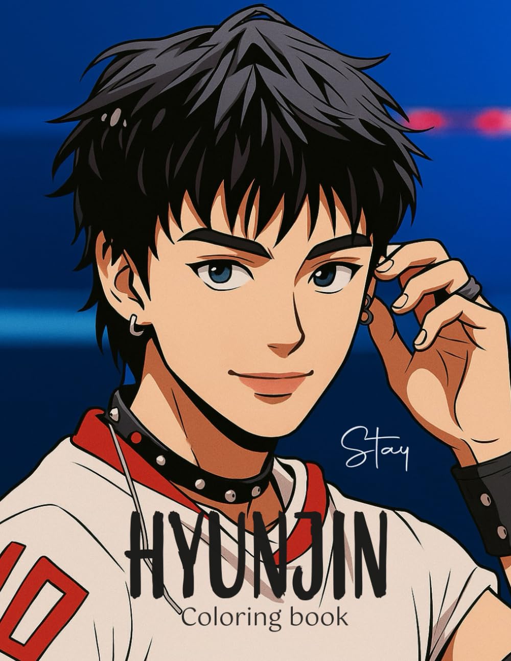Hyunjin. coloring book: cabello corto (K-Pop coloring books)