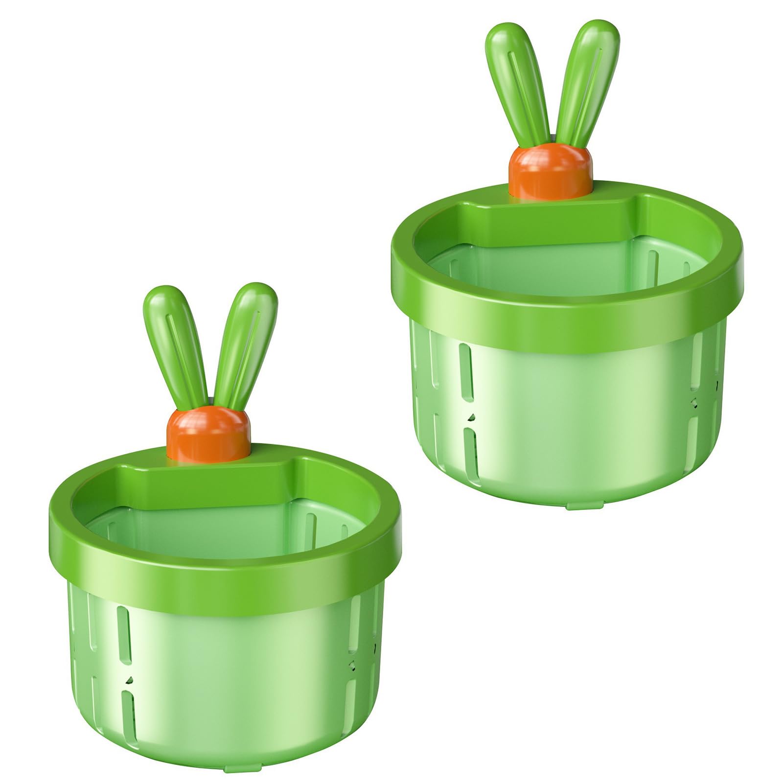 2 Pack Sink Drain Strainer with Rabbits Ears Design Kitchen Press to Dump Filter Basket Food Residues Collector Catcher Sink Filter Basket