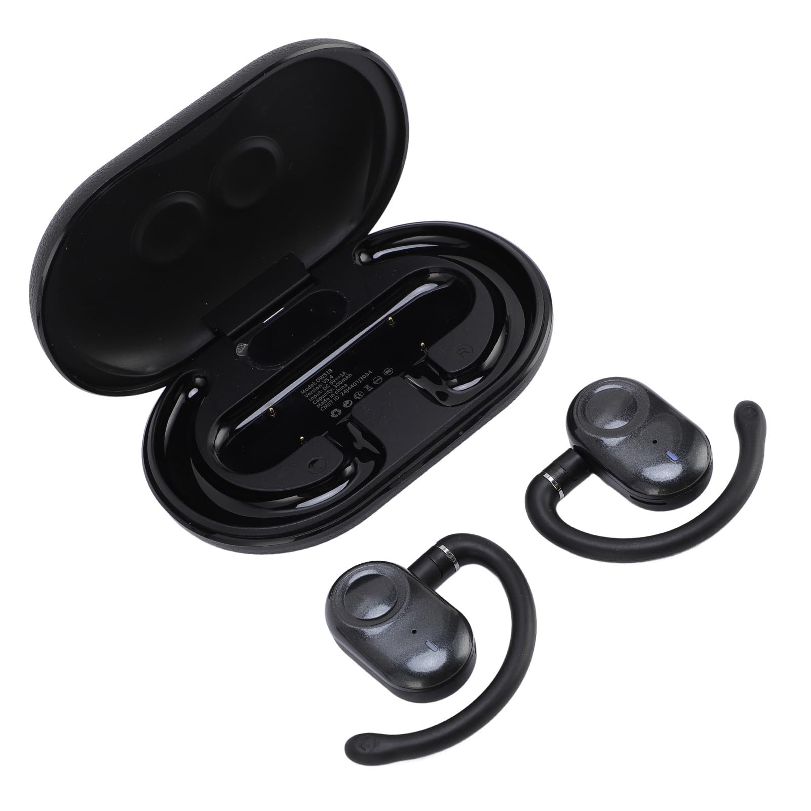 Jiawu Auricolari per Traduttori Avanzato Bluetooth 5.4 HD per Viaggiatori Auricolari per Traduzione in 144 Lingue con APP di Riduzione del Rumore Traduzione per Professionisti (BLACK)