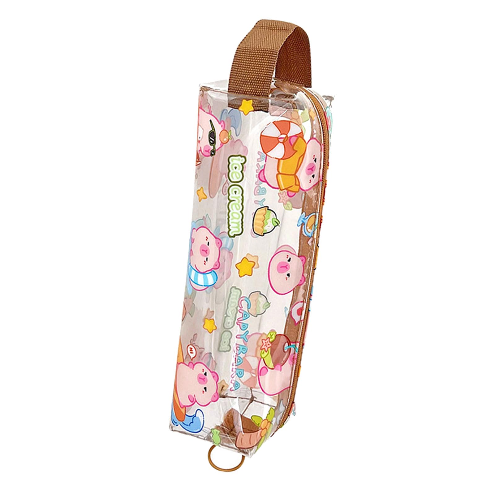 Xinsheinelry Simple Pen Case Clear Pencil Bag Aesthetic Pencil Animal Bag School Supplies Animal Pouches Aesthetic