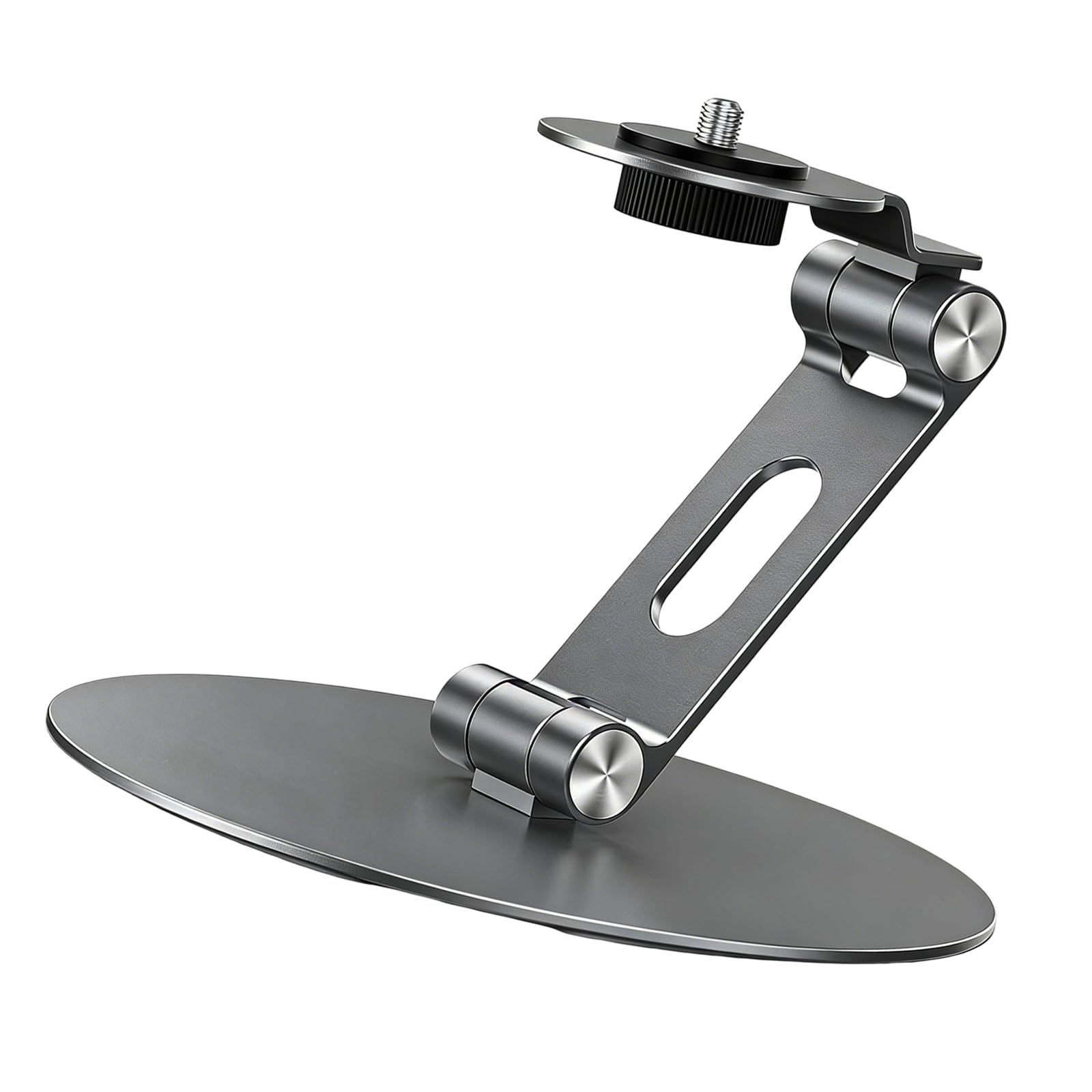 Piceioep Compact 360Degree Rotating Metal Projector Stand Foldable Mount for Easy Carry to Classroom Outdoor Activity Metal Bracket