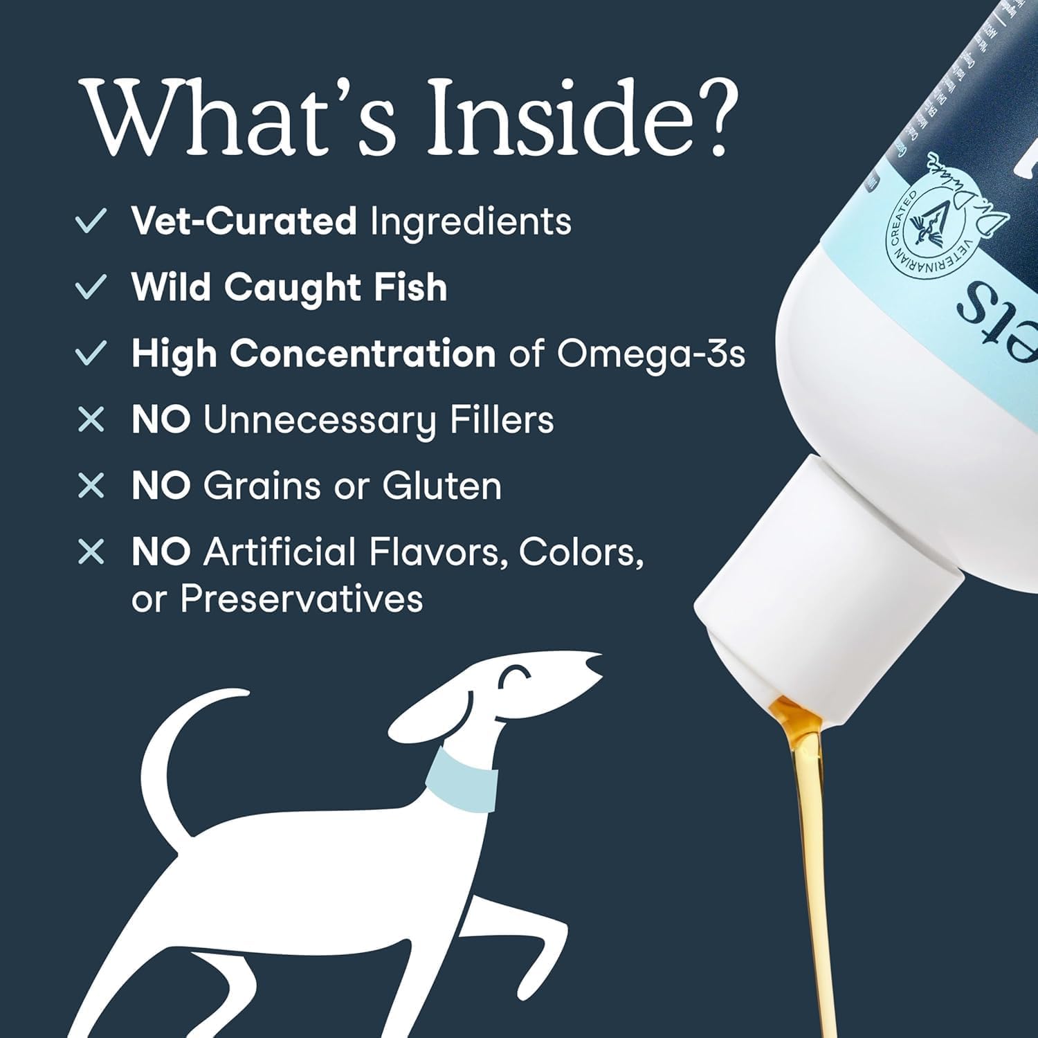Fera Pets Liquid Fish Oil - Non GMO Omega 3 for Dogs & Cats, 8 oz — Amazon image 3