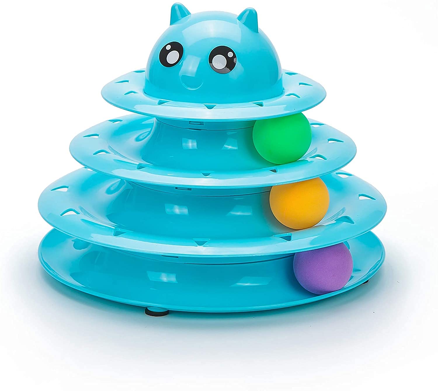 The DDS Store Cat Toys, Cat Play Roller Balls Toys Three Layers Kitten Toys Intelligence Crazy Interactive Cat Toys Interactive Tower of Tracks Plastic 3 Layers Toy for Cats (Colour May Vary) (B07PBN1N8B) Amazon Price History, Amazon Price Tracker
