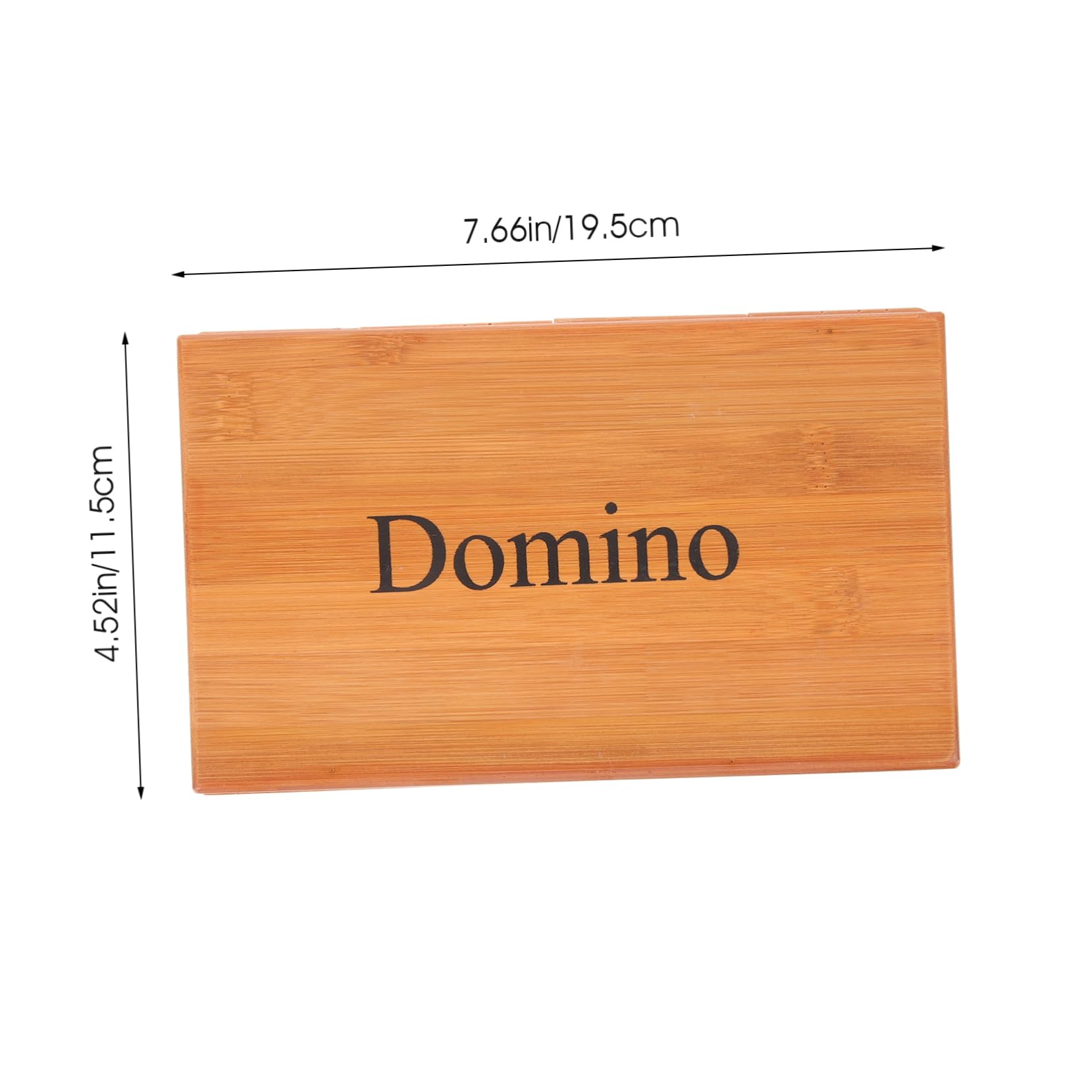 UPKOCH Jeu de Dominos en Bambou et Plastique Beige Coffret de Rangement, pour Coordonner Main-œil, pour Amusement en Famille et Jours de Pluie