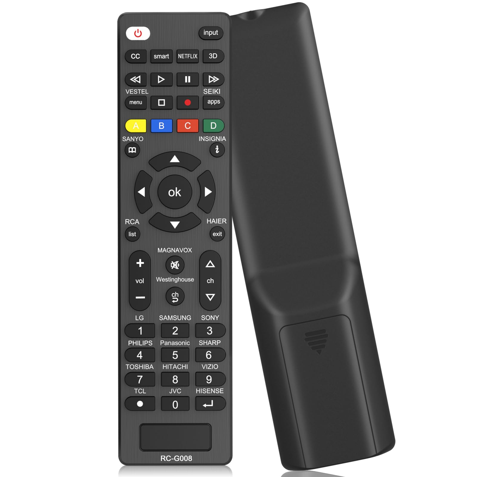 Telecommande Universelle pour Samsung, LG, Sony, Panasonic, HAIER, Toshiba, Philips, Smart TV (Noir) - 1