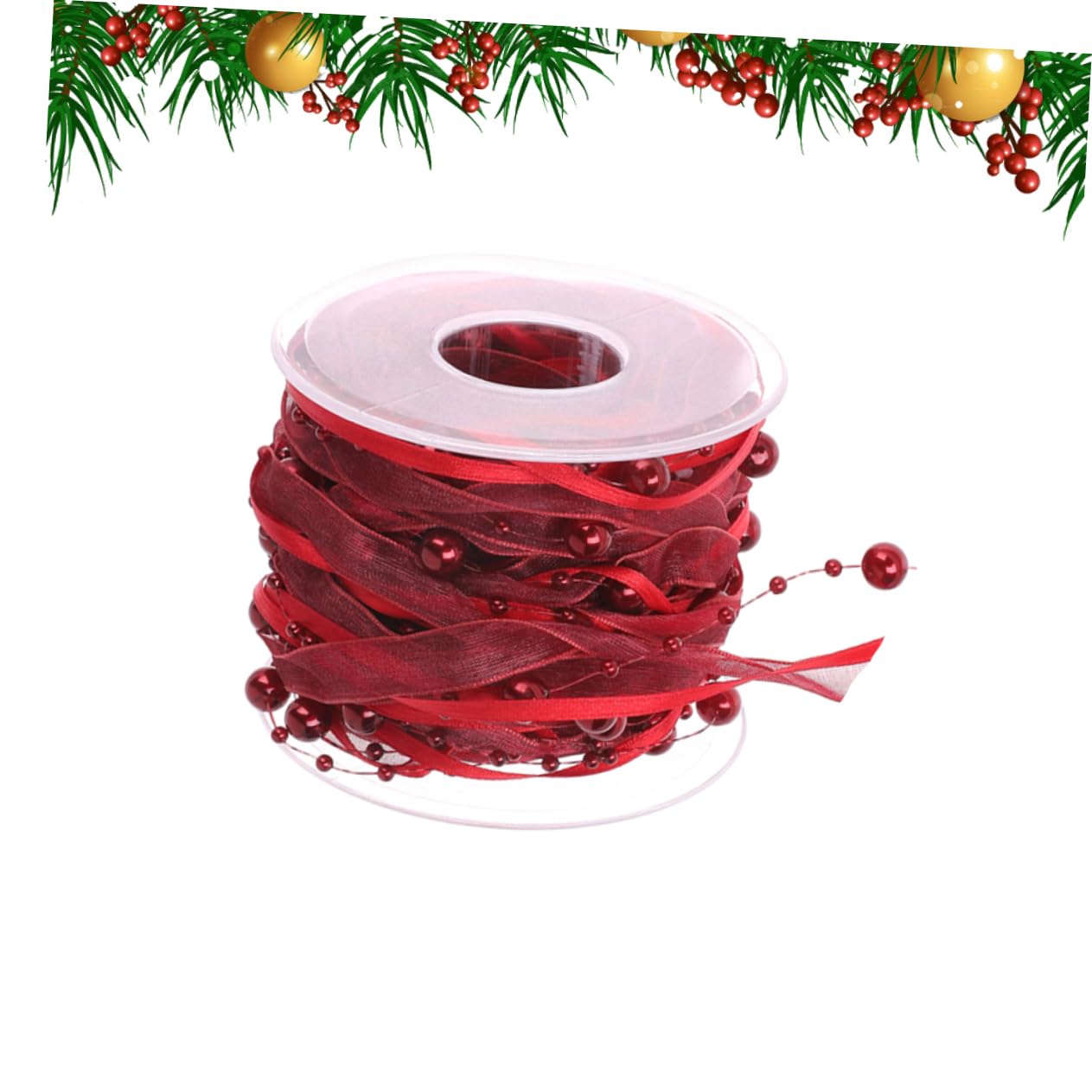 Tofficu 3 Rollen Band Für Blumensträuße Dekoratives Perlenband Für Partys Piyester-gurtbänder Für Hochzeitsdekor Blumenstraußbänder in Individueller Länge Elegantes Hochzeitsband